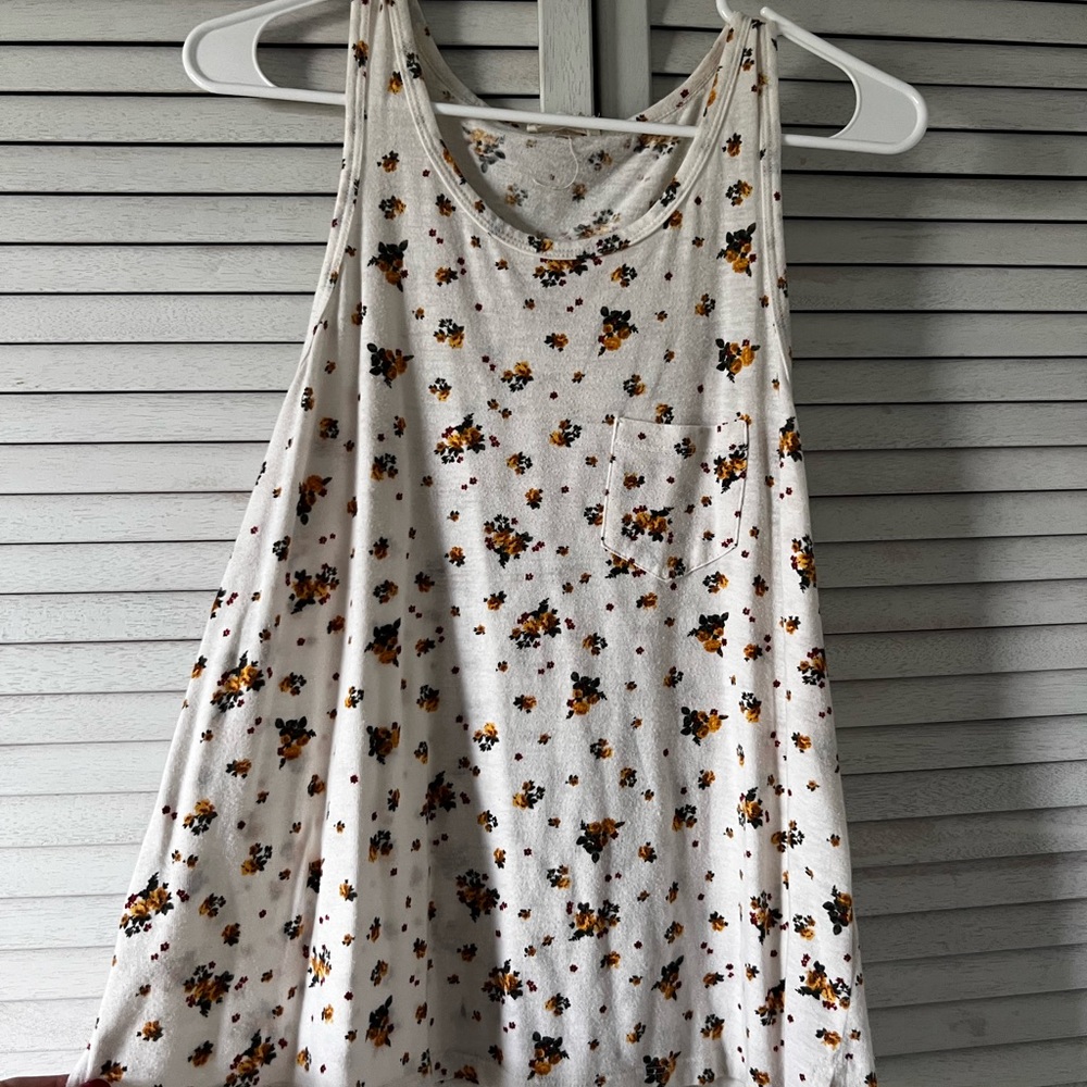 Cute floral tank top